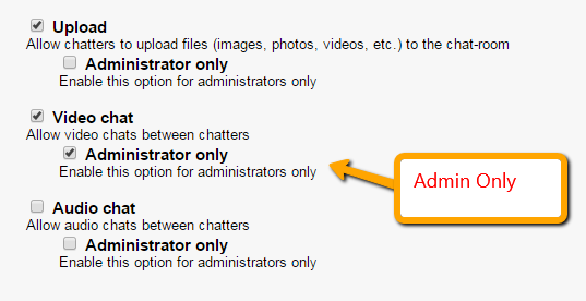 Group Chat feature Admin Only option