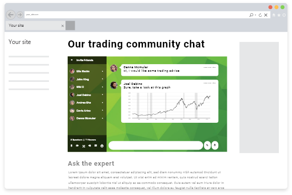 Customer community chat for IT company events | RumbleTalk