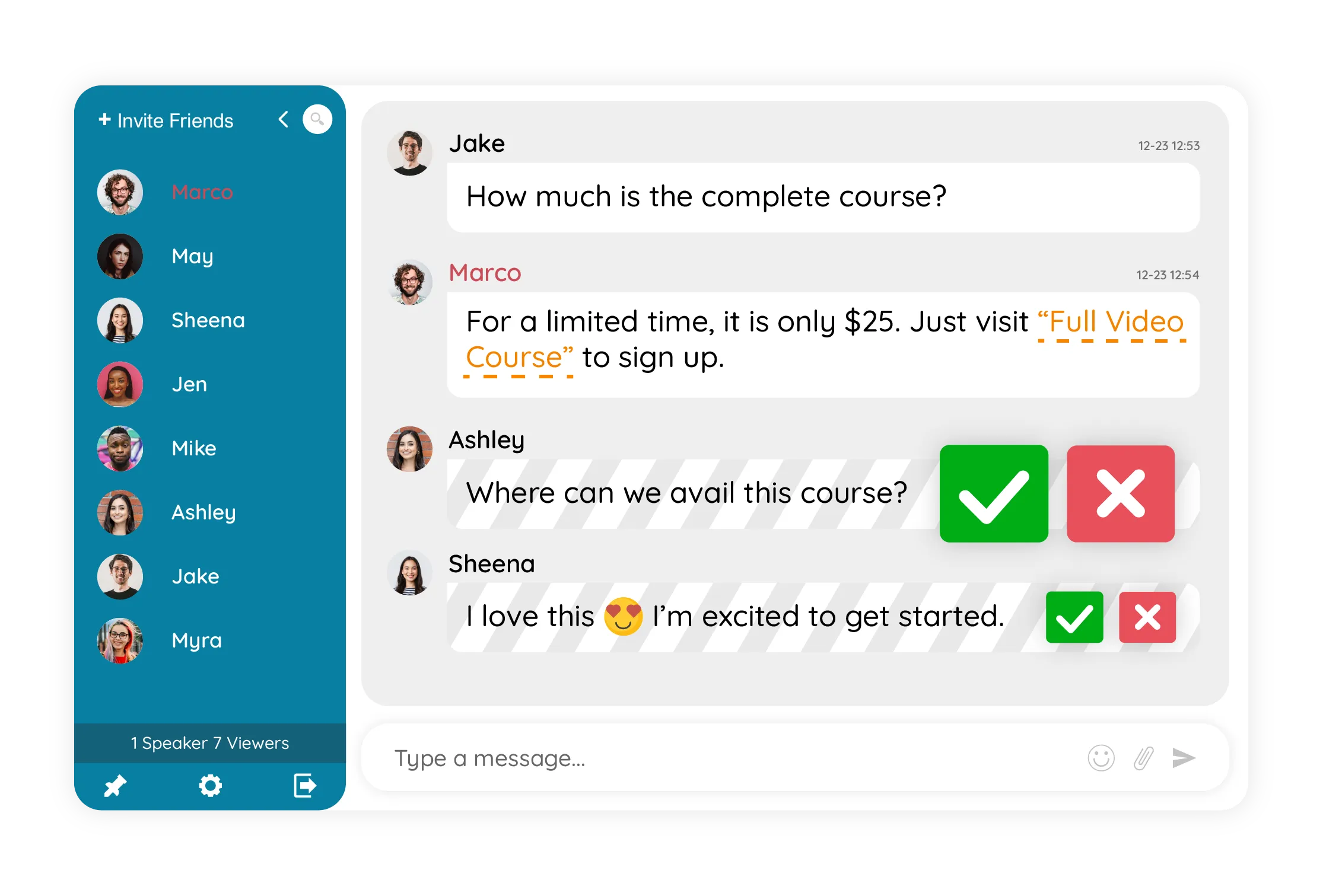 Moderated your Group Chat with RumbleTalk