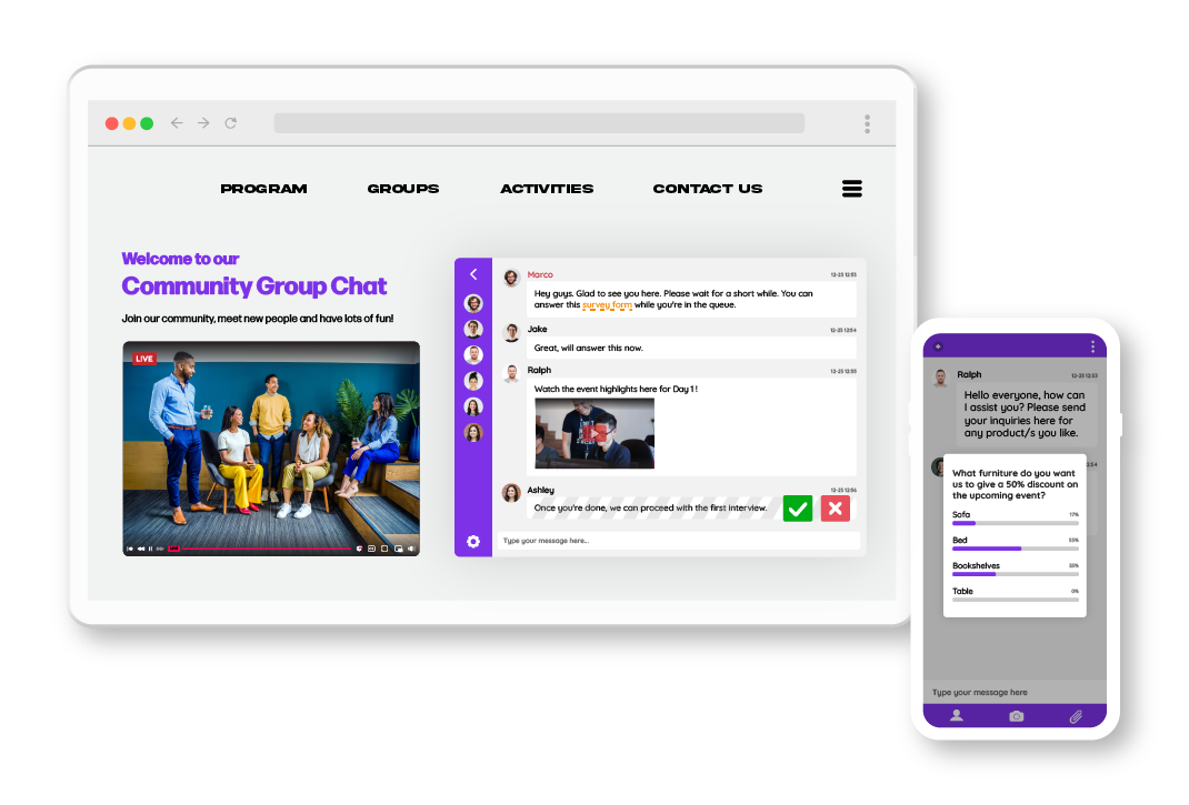 RumbleTalk Chat for Mobile Devices