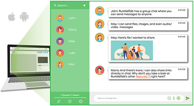 Online group chat | Rumbletalk, chat for live events and websites